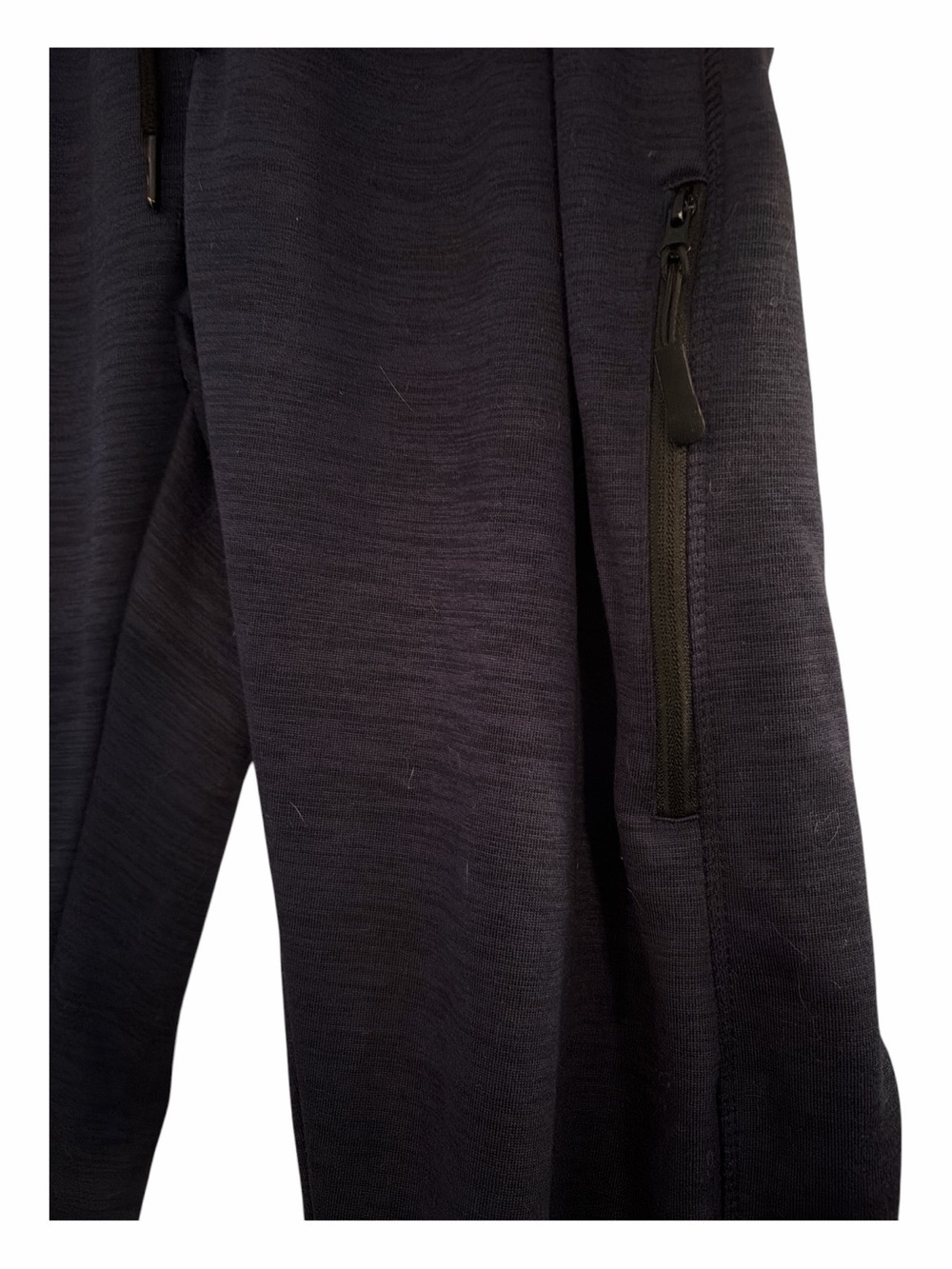 Women's Dark Blue Zip-Pocket Jogger Pants - Lightweight Comfort - Picture 2 of 5